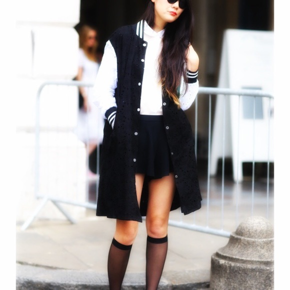 RACHEL Rachel Roy Jackets & Blazers - Rachel Roy Long Letterman Varsity combo jacket